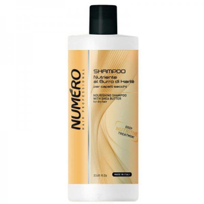 Живильний шампунь для волосся з маслами каріте та авокадо Brelil Numero 1000 ml (8011935069699)