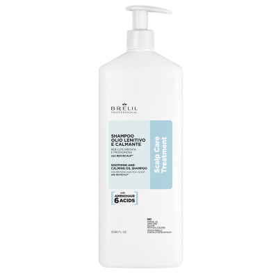Шампунь Brelil Scalp Care Soothing and calming oil shampoo 88577, 1000 ml
