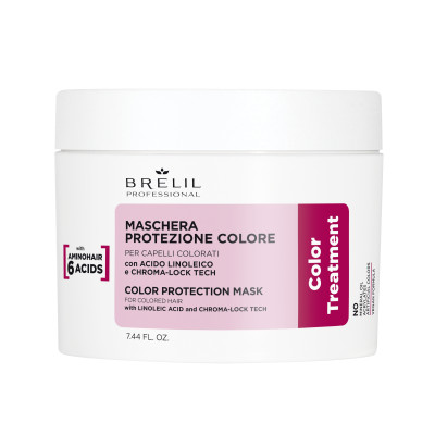 Маска для фарбованого волосся Brelil Color Protection Mask, 220 ml (89024)