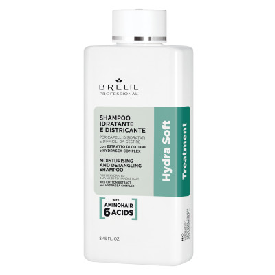 Шампунь зволожуючий Brelil Moisturising And Detangling Shampoo Hydra Soft 250 ml 89093