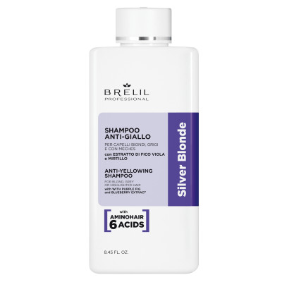Шампунь антижовтизна Brelil Anti-Yellow Shampoo Silver Blonde 250 ml (89055)