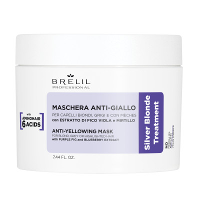 Маска Brelil Anti-Yellow Mask Silver Blonde 220 ml (89079)