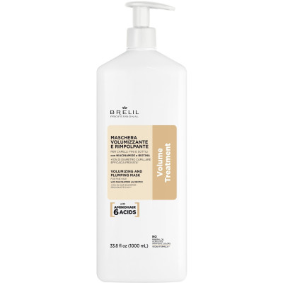 Маска для об'єму Brelil Volumizing And Plumping Mask, 1000 ml (91928)